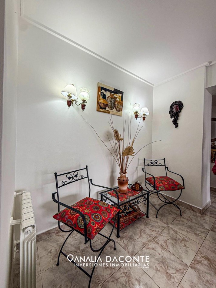 Depto 3 amb con gran terraza + dependencia y cochera. Plaza Colon